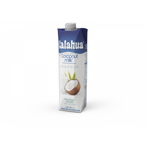 Coconut Milk Orgánica Calahua Bebida con 10% Pulpa de Coco / Caja de 6 piezas