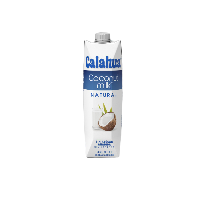 Bebida con Coco Coconut Milk° Natural Calahua Sin Azúcar Añadida y Sin Lactosa