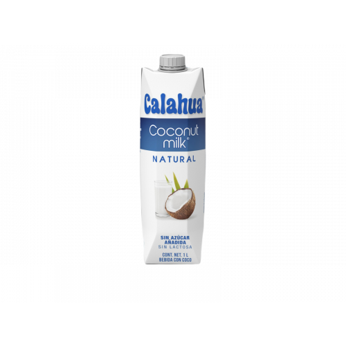 Coconut Milk Natural Calahua Bebida con 10% Pulpa de Coco / Caja de 6 piezas