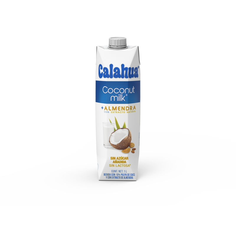 Coconut Milk Almendra Calahua Alimento Liquido Calahua de Coco sin azúcar ni lactosa 1lt