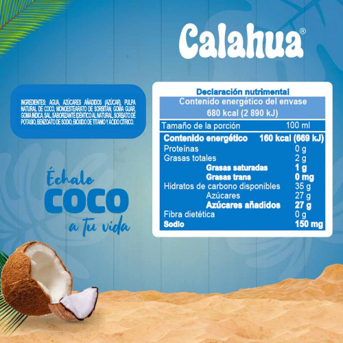 La Original Crema de Coco Calahua lata 240 gramos / Charola de 24 latas