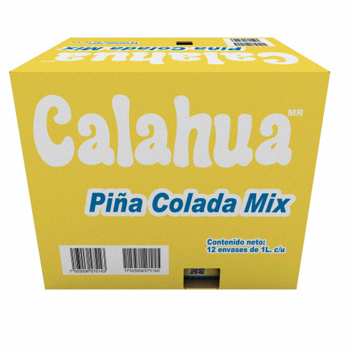 Piña Colada Calahua Lata 380 mililitros charola 24 piezas