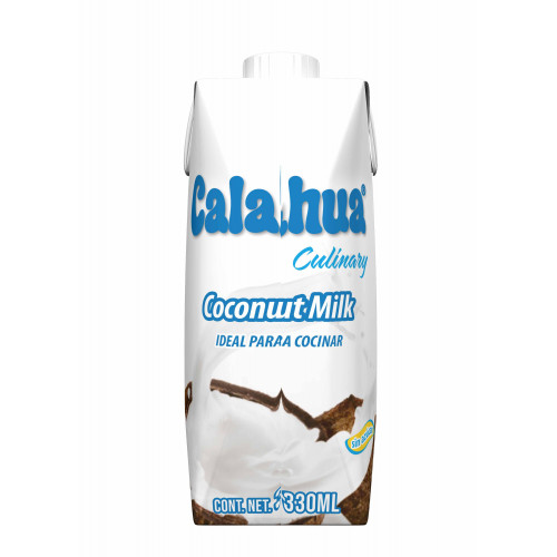 Coconut Milk Culinary Calahua Alimento Líquido Culinario sin ázucar ni lactosa 330 ml