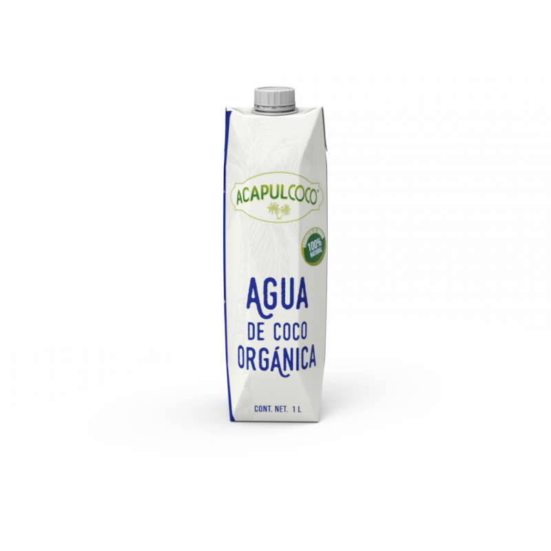 Agua de Coco Orgánica Acapulcoco Calahua 1lt